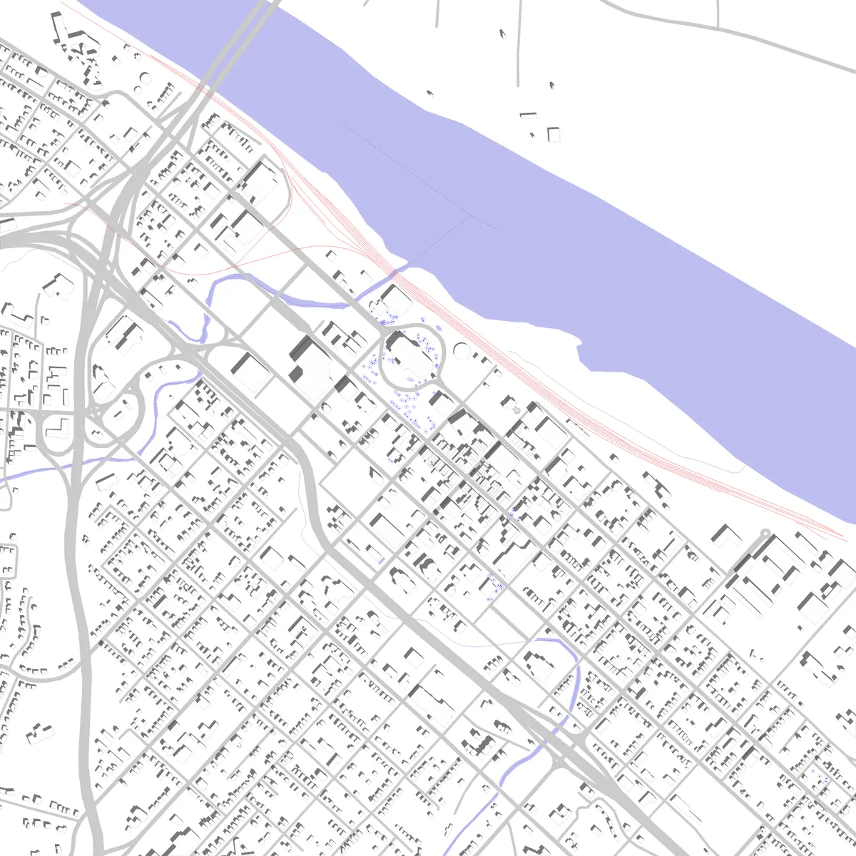 Jefferson City Lageplan (2,5 km)