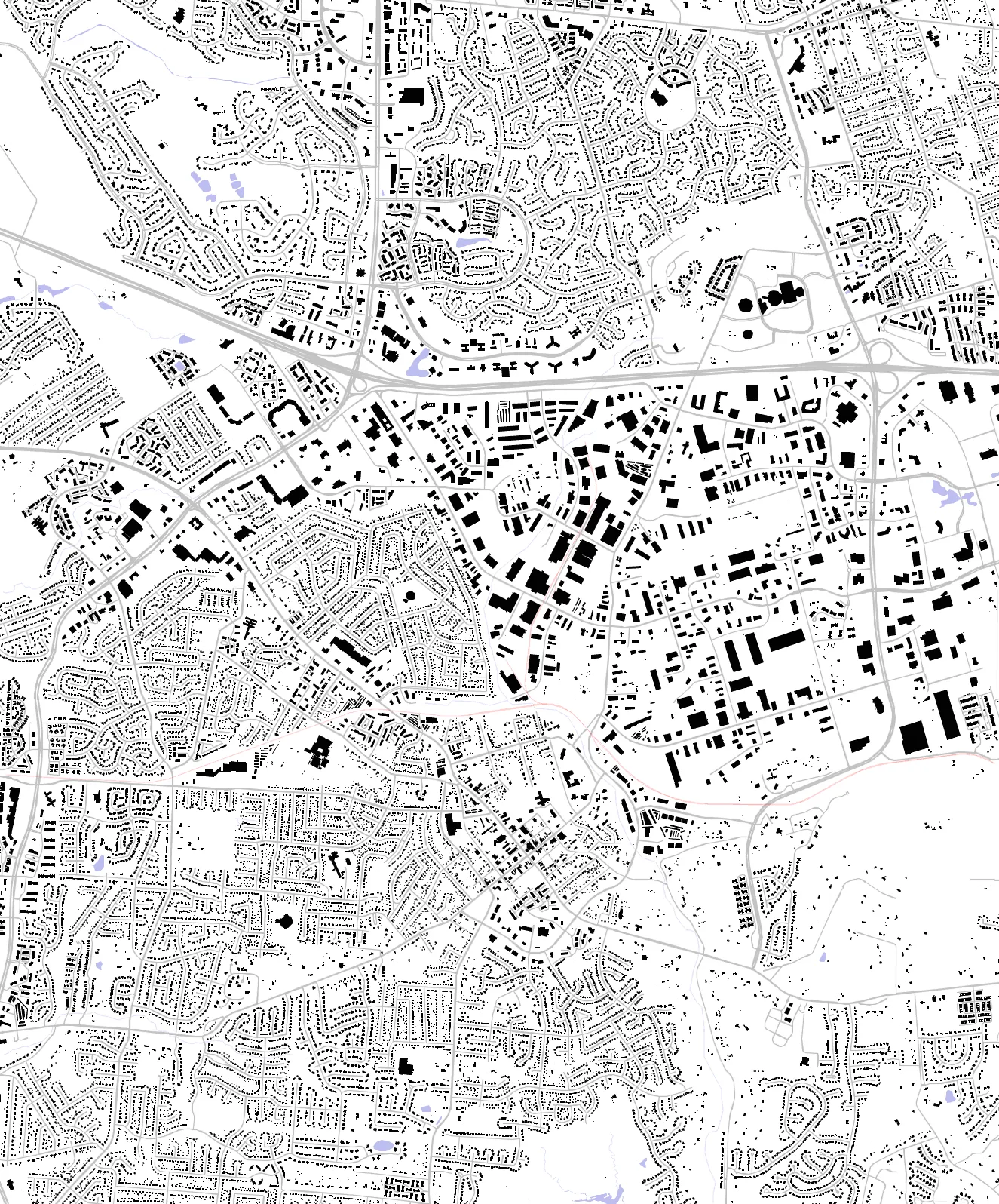 Jeffersontown figure ground plan
