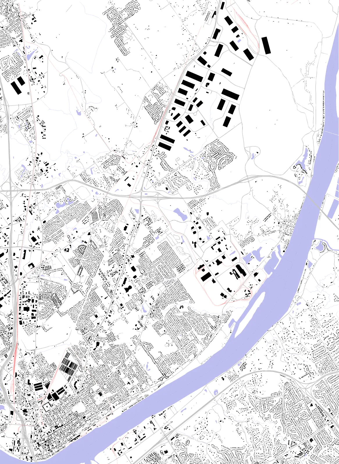 Jeffersonville figure ground plan