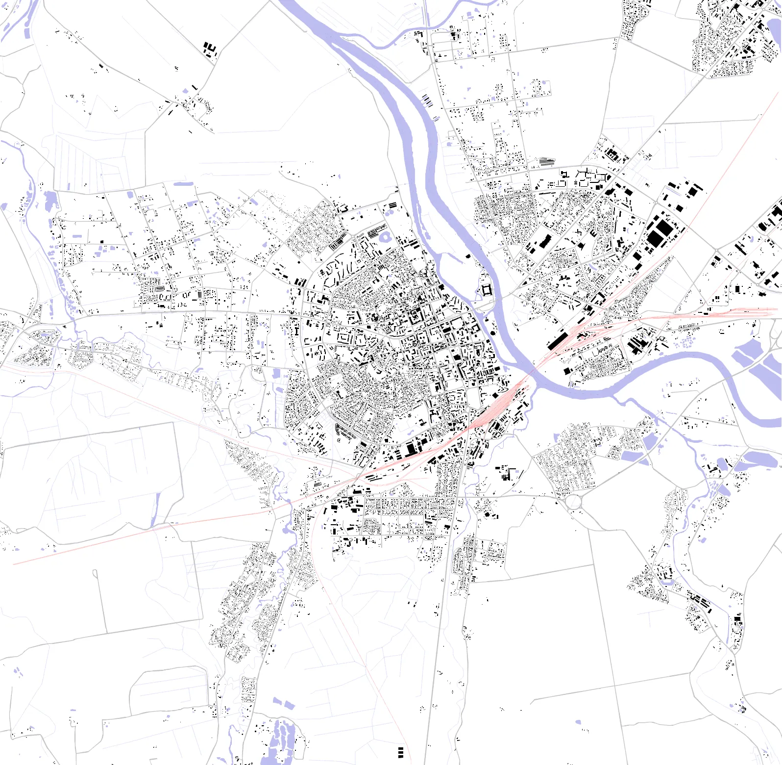 Jelgava figure ground plan