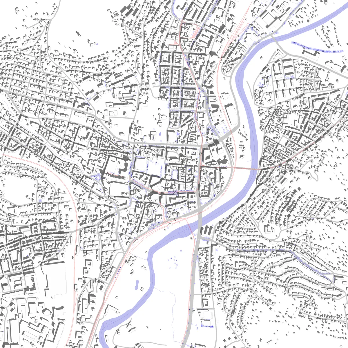 Jena Lageplan (2,5 km)
