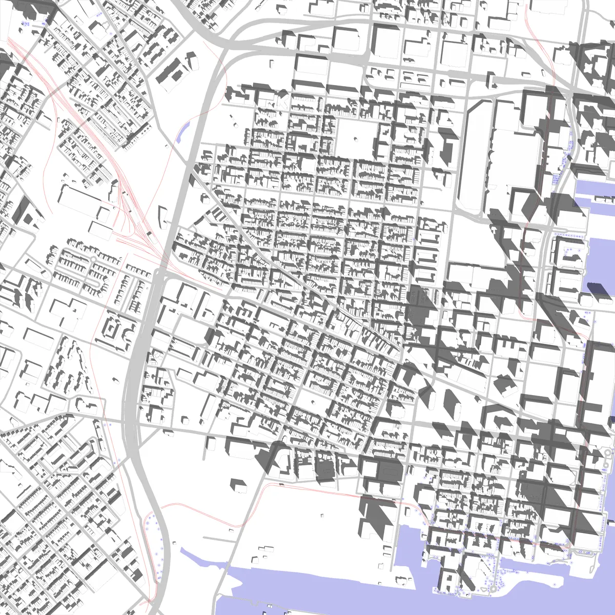 Jersey City site plan (2.5 km)