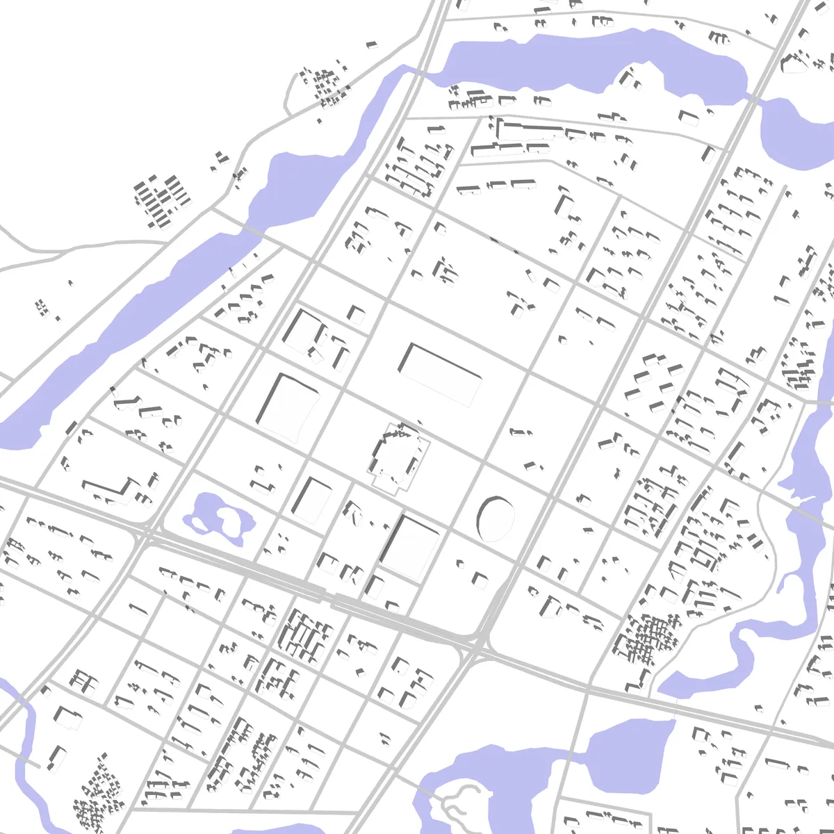 Ji'an site plan (2.5 km)
