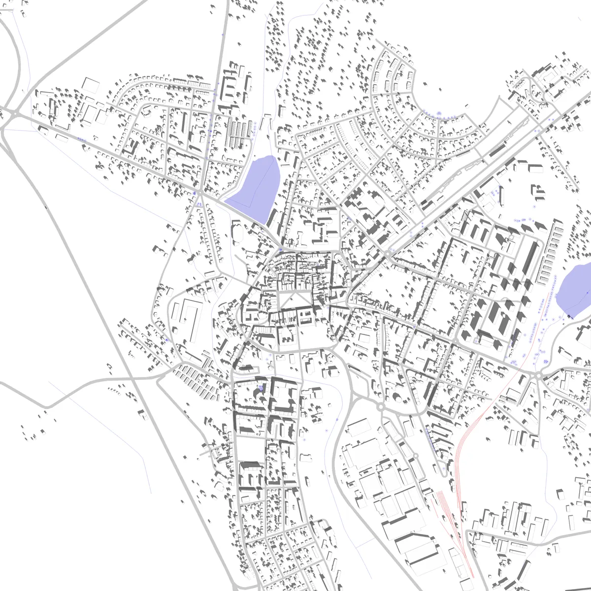 Jičín Lageplan (2,5 km)