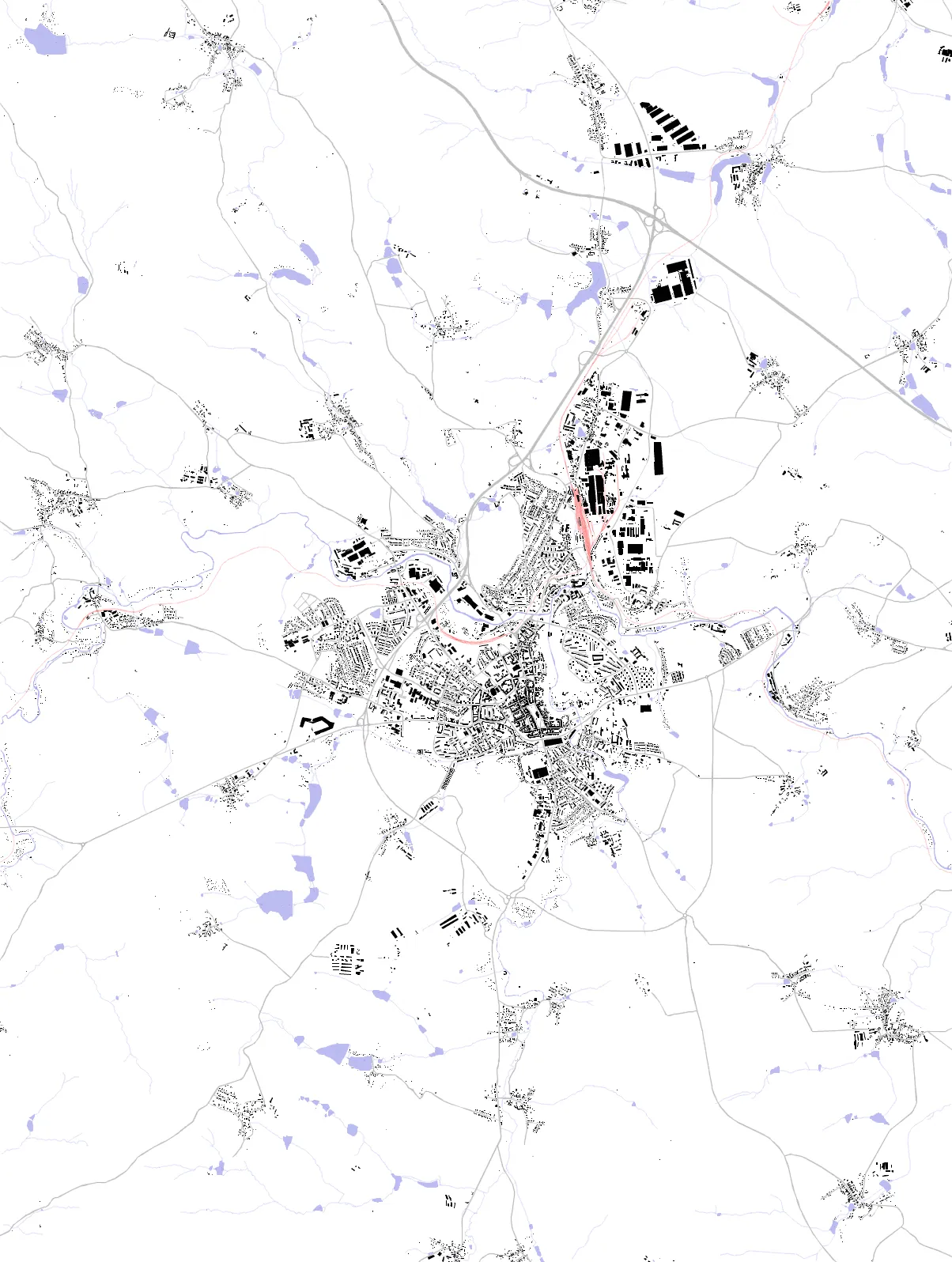 Jihlava schwarzplan