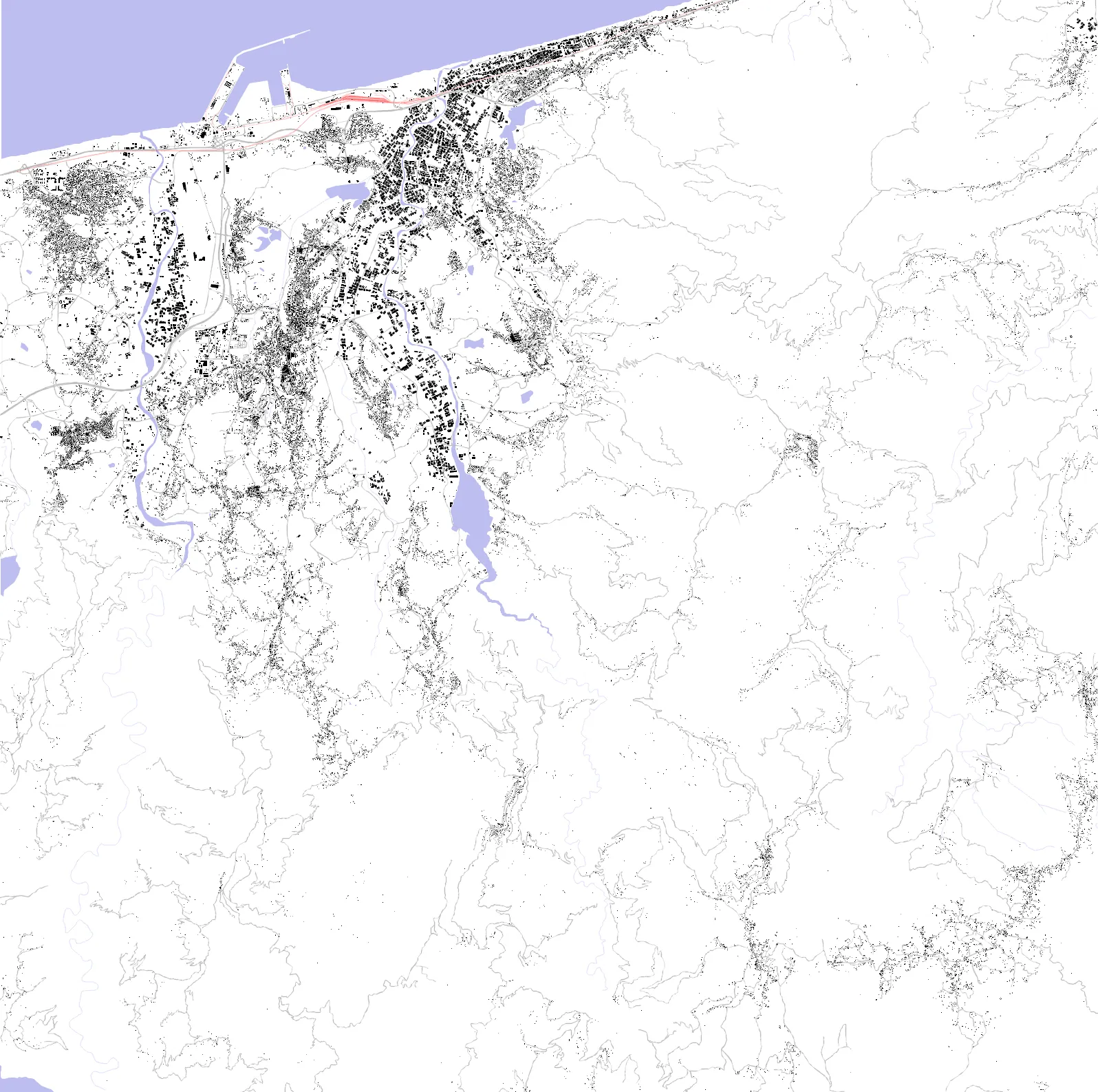 Jijel figure ground plan