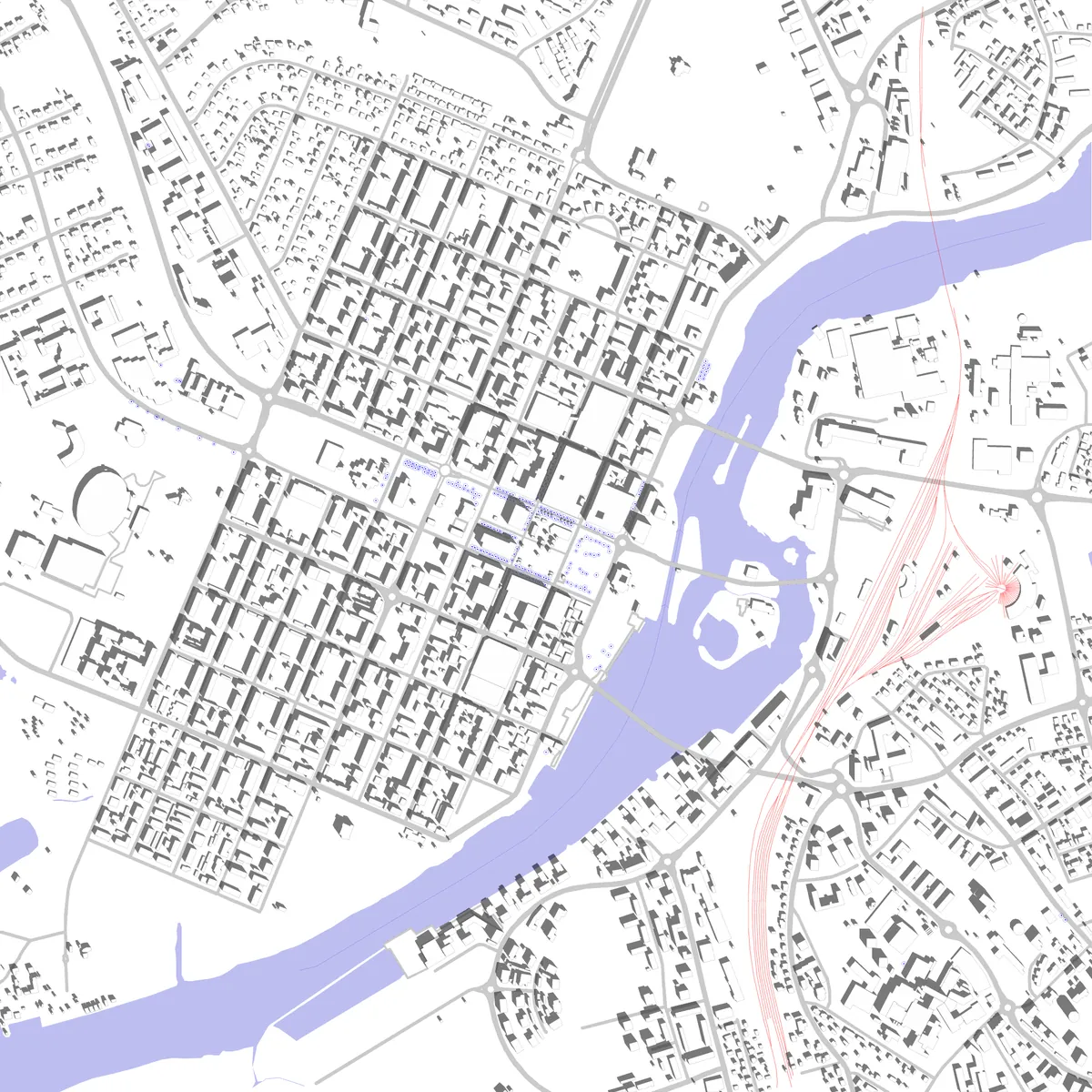 Joensuu asemapiirros (2,5 km)