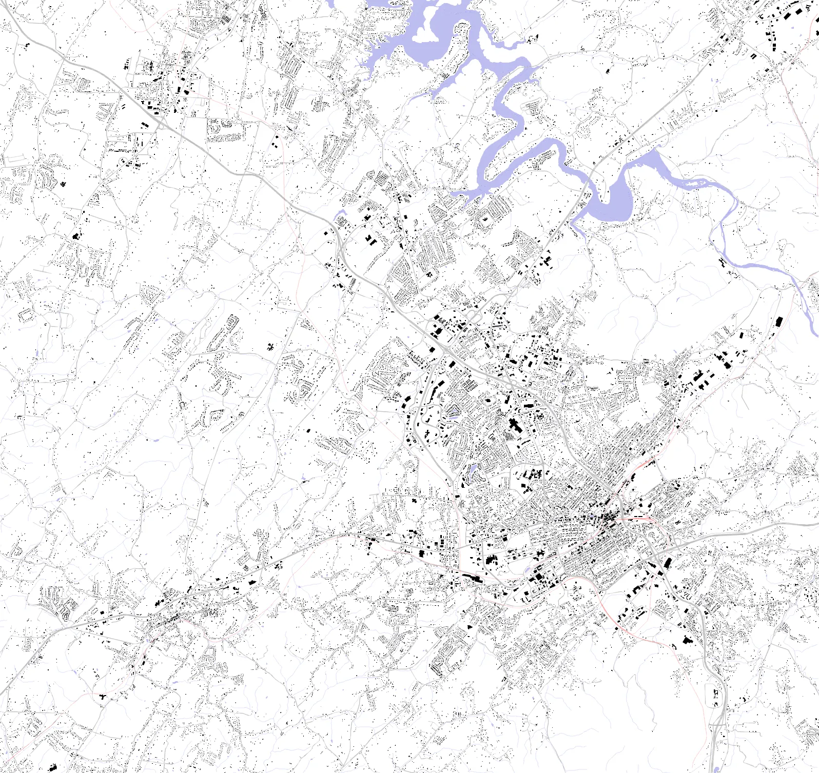 Johnson City Schwarzplan