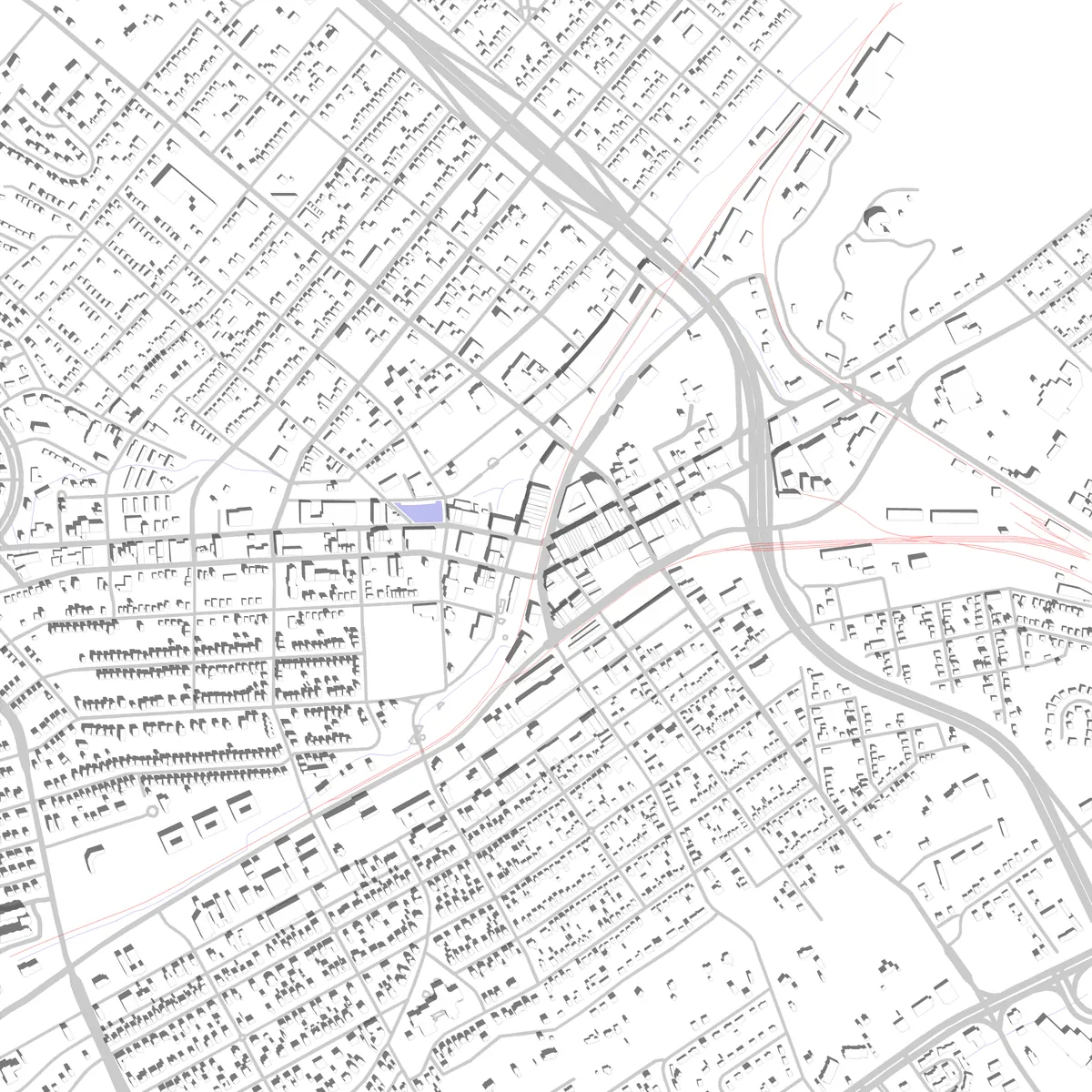Johnson City Lageplan (2,5 km)