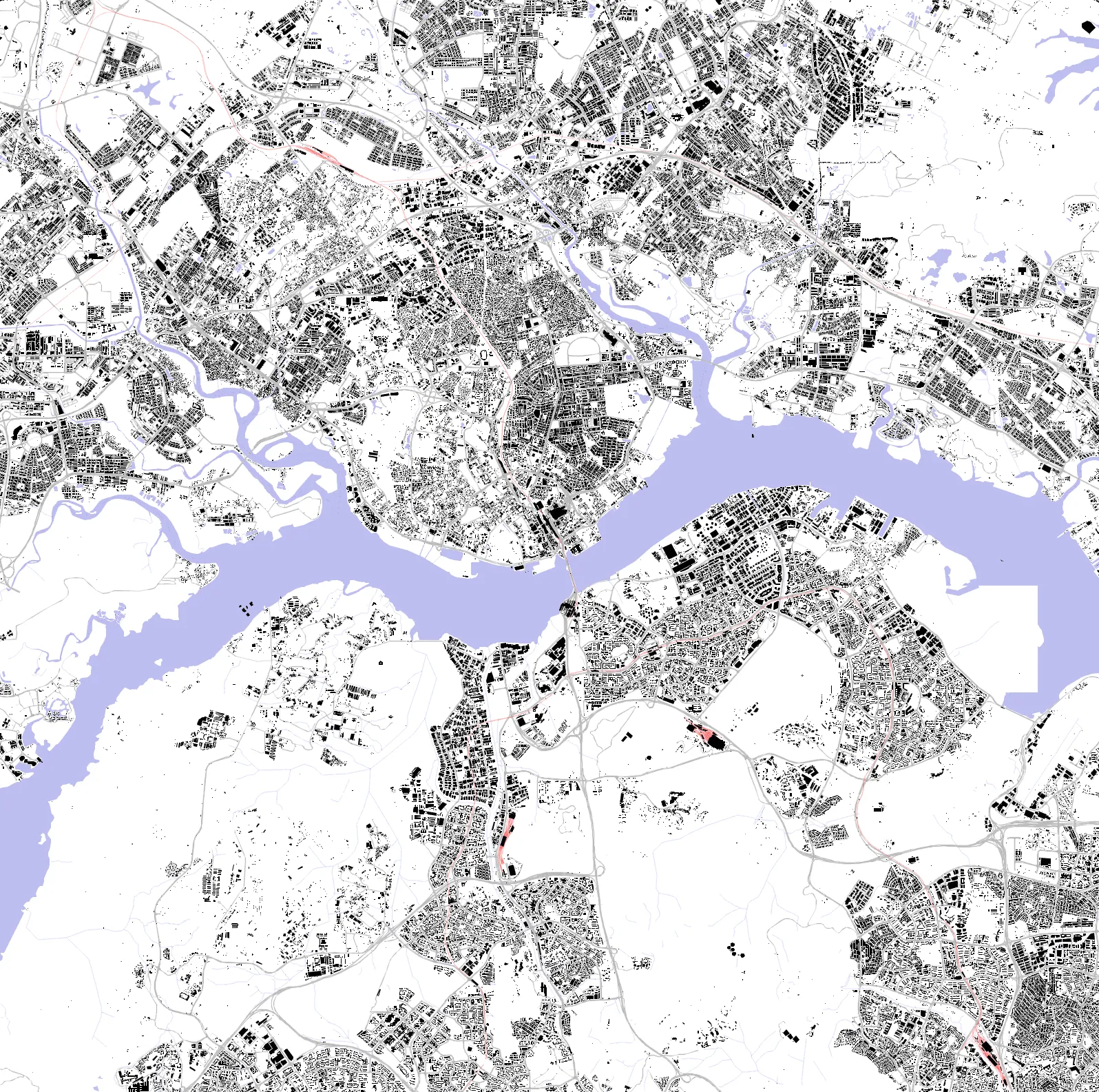 Johor Bahru figure ground plan