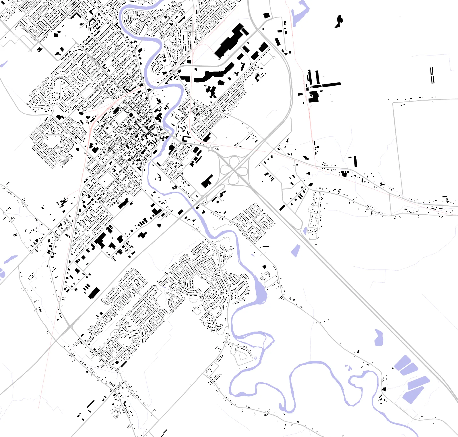 Joliette figure ground plan
