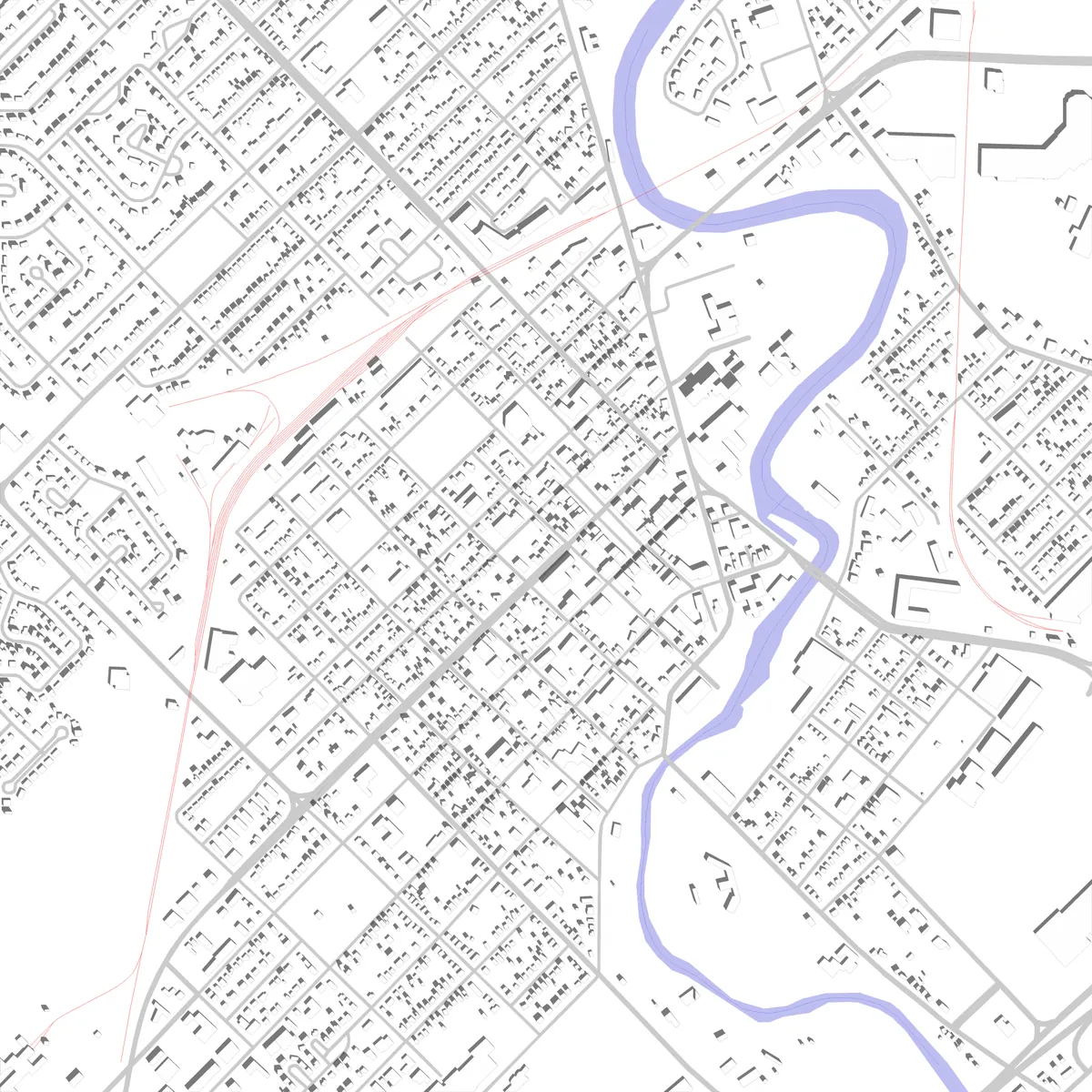 Joliette site plan (2.5 km)