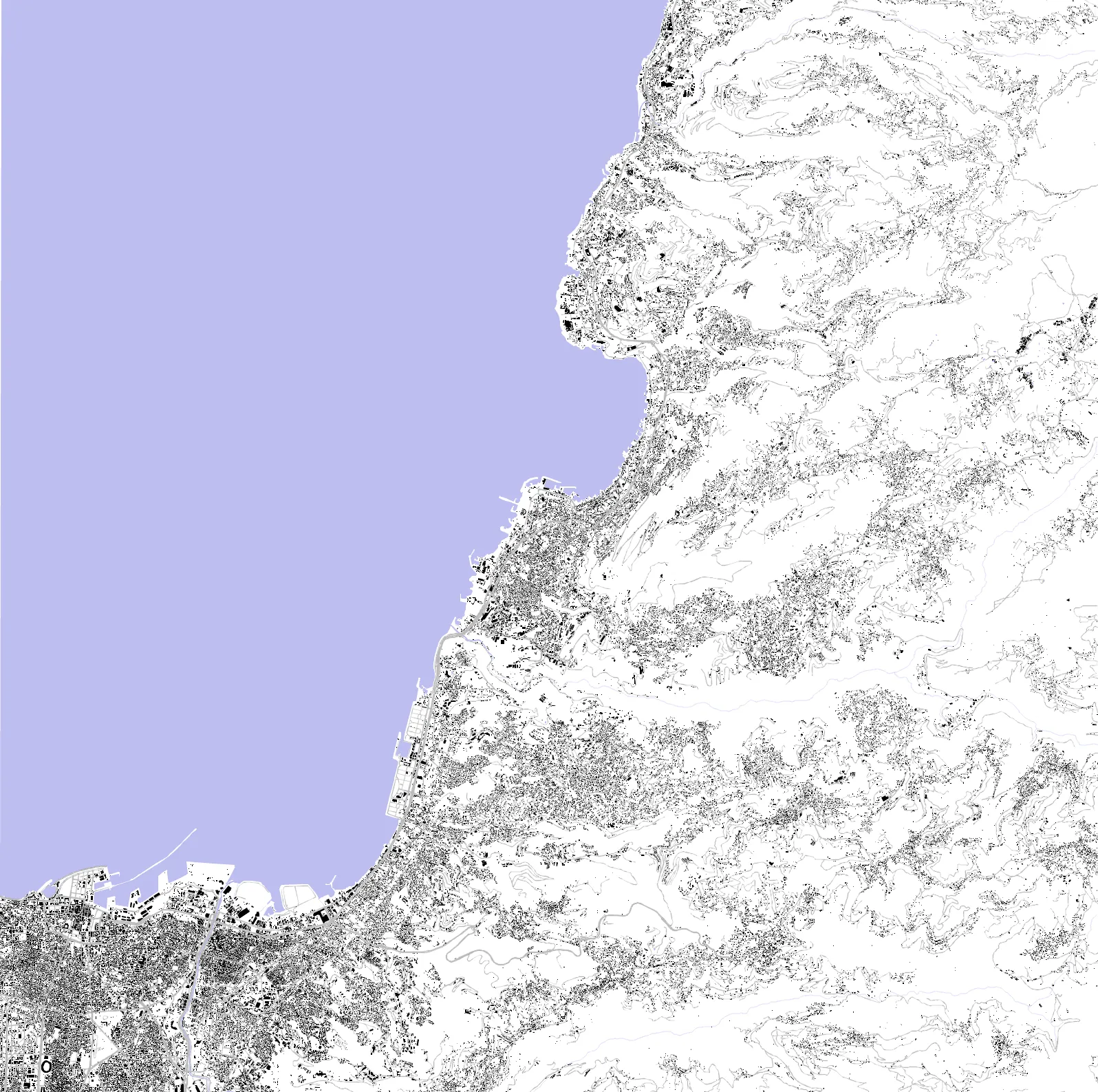 Jounieh figure ground plan