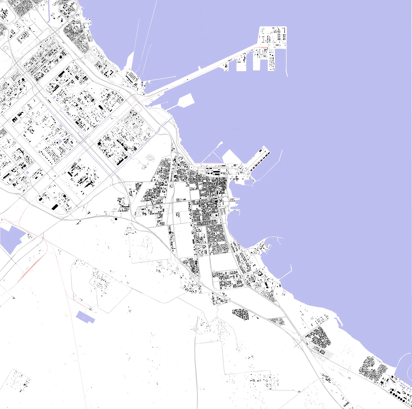 Jubail figure ground plan