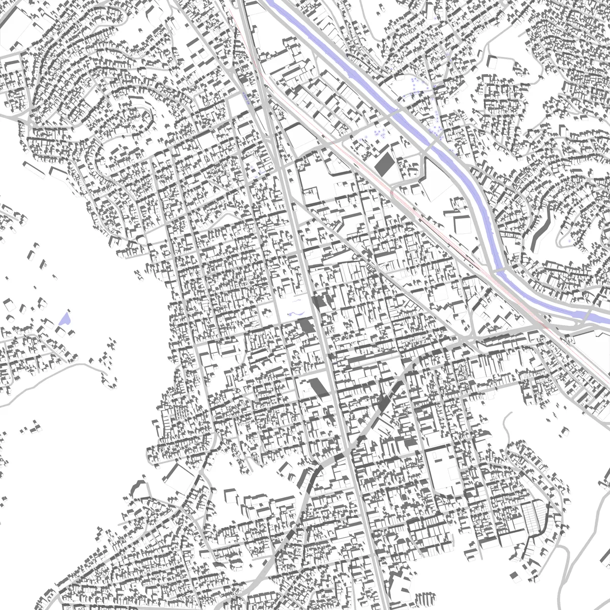 Juiz de Fora planta de localização (2,5 km)