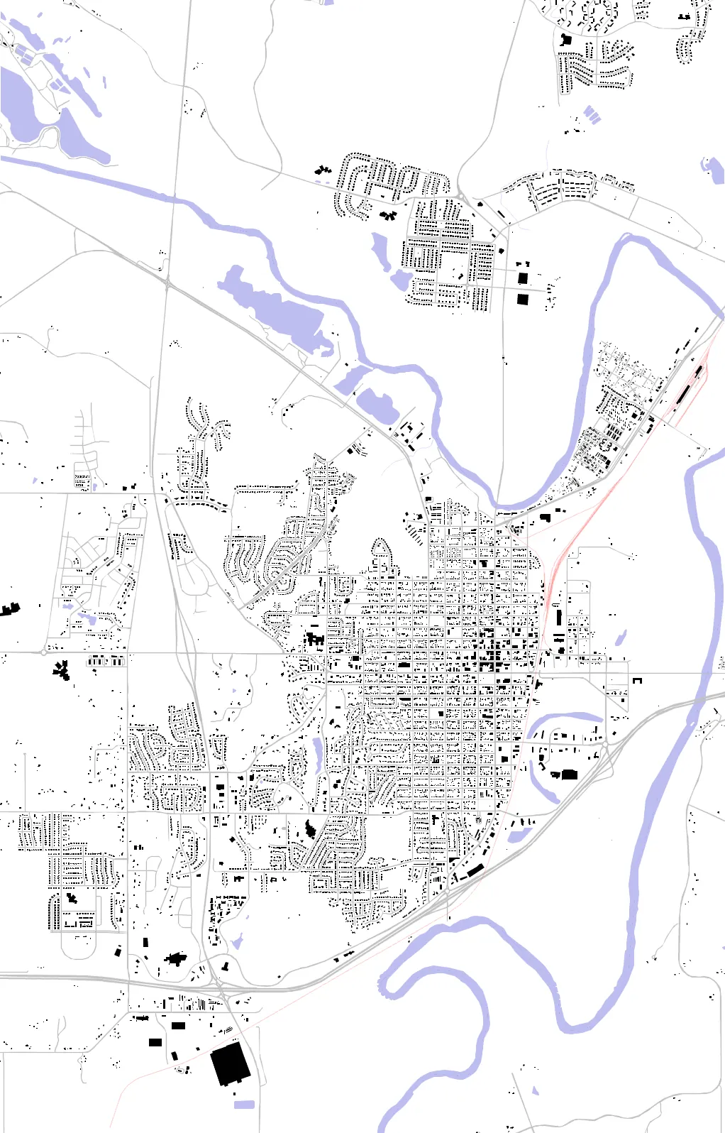 Junction City figure ground plan