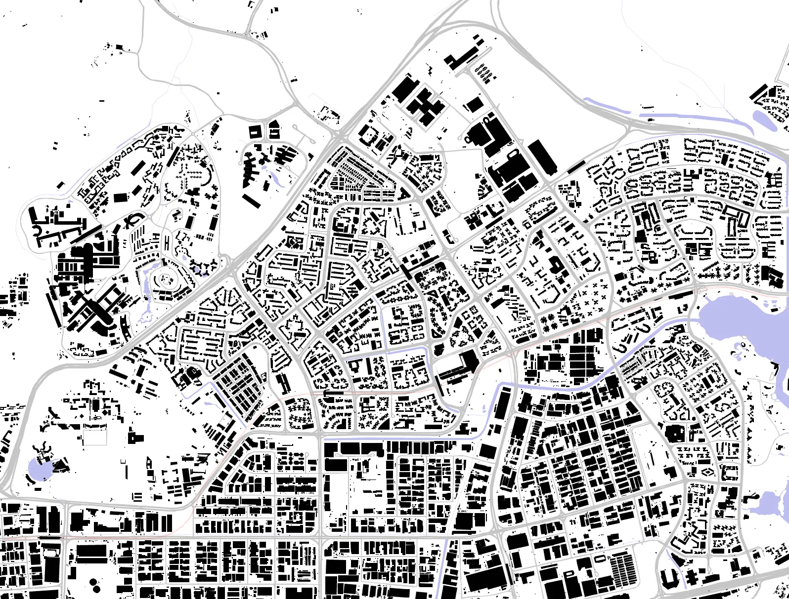 Jurong West figure ground plan