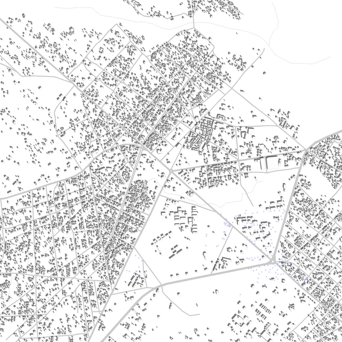 Kaélé plan de situation (2,5 km)