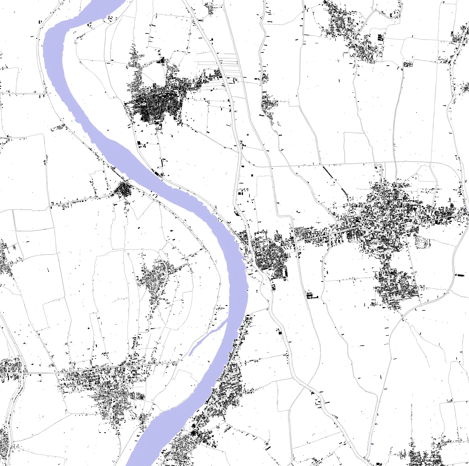Kafr El Dawwar figure ground plan