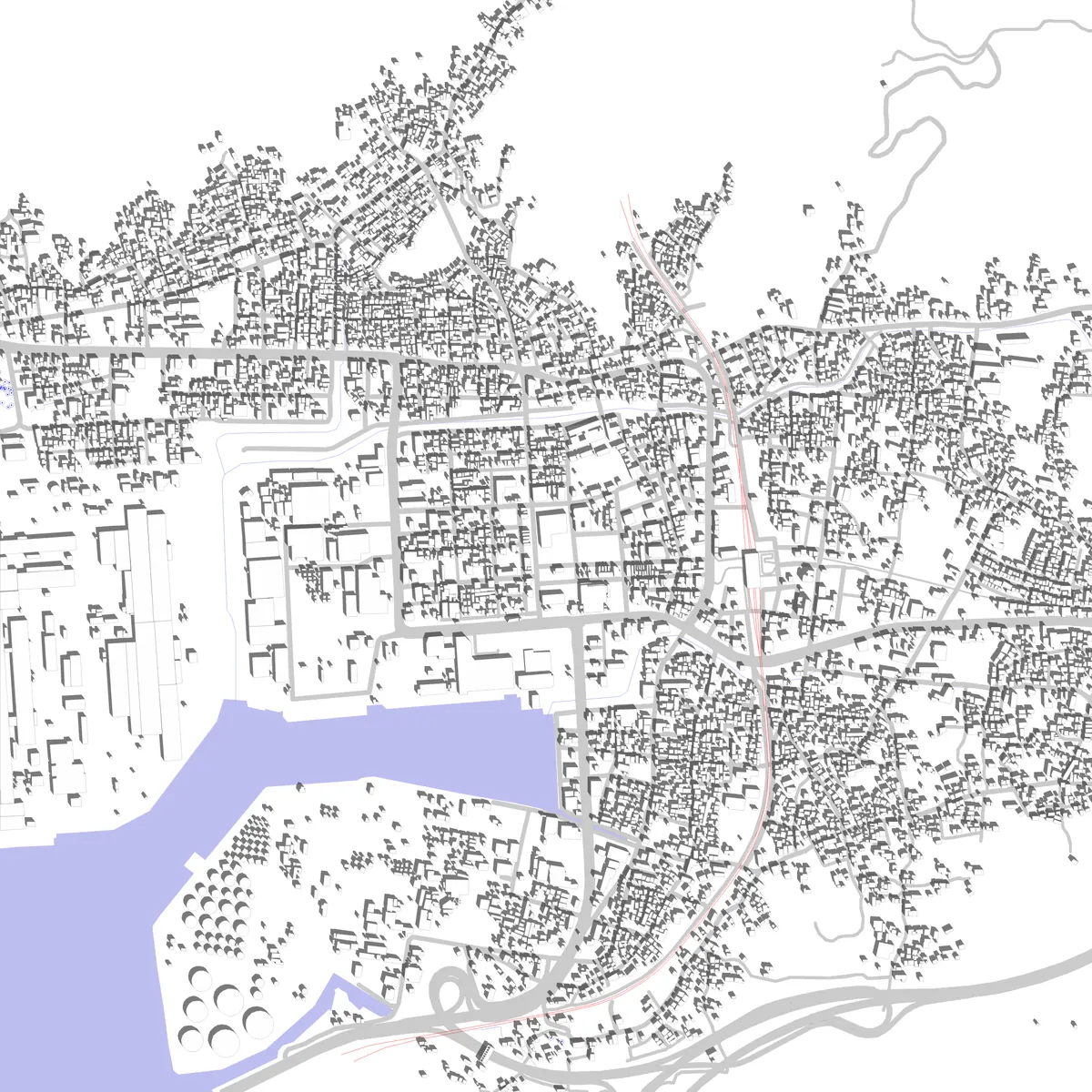 Kainan site plan (2.5 km)