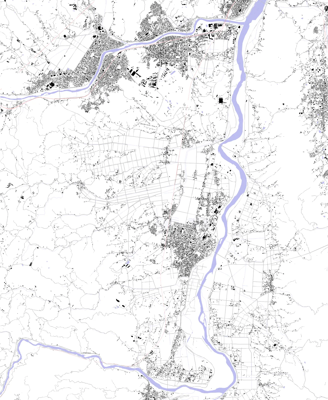 角田 図と地のプラン