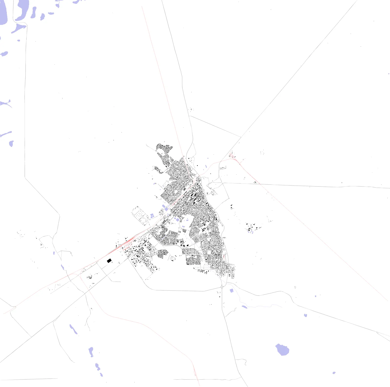 Kalgoorlie-Boulder figure ground plan