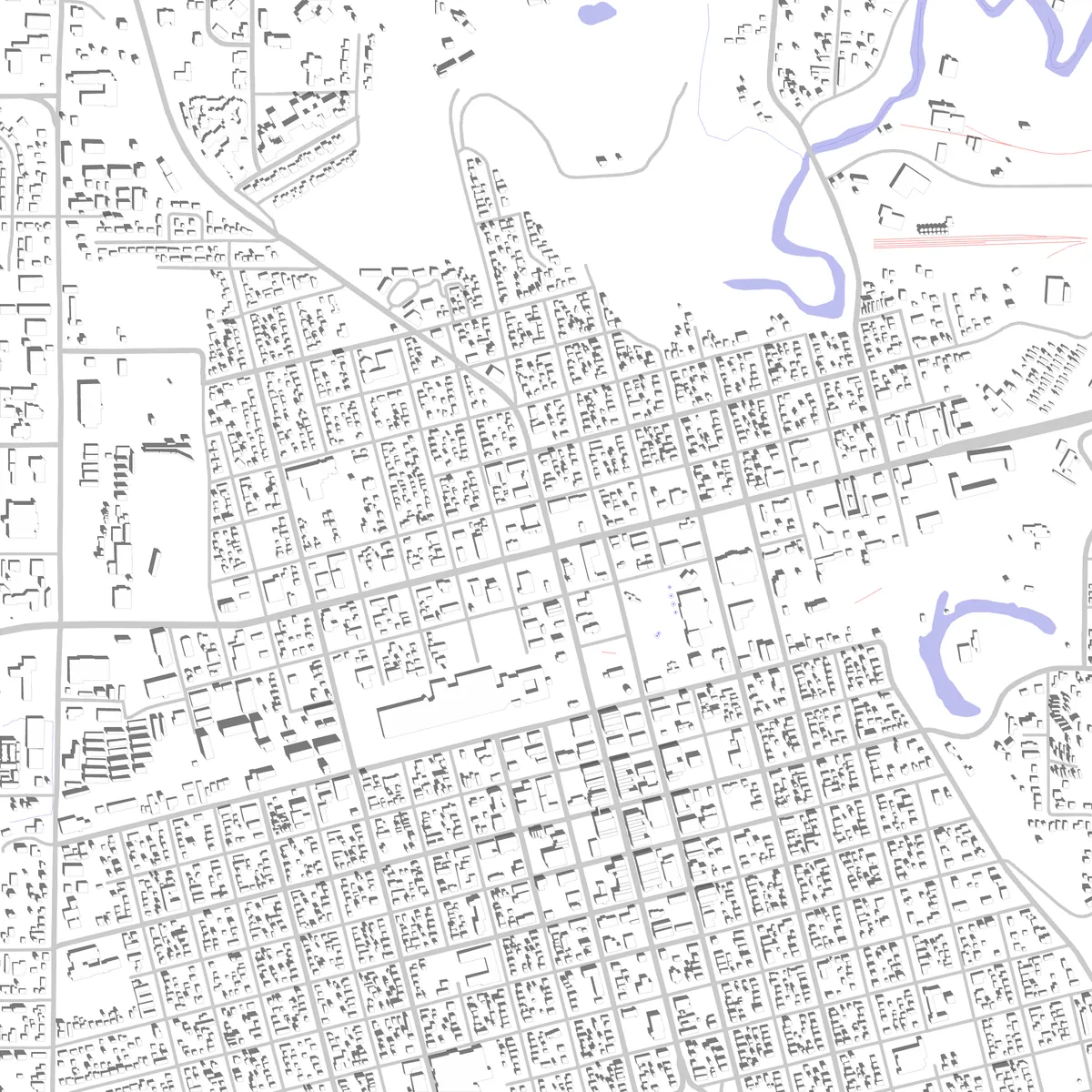 Kalispell Lageplan (2,5 km)