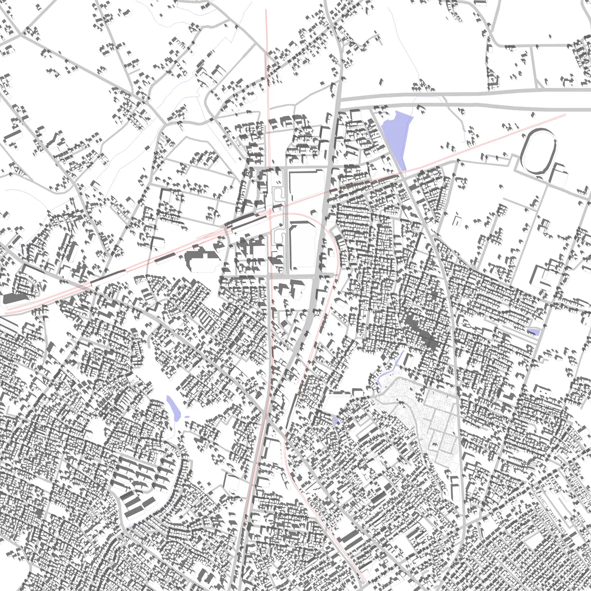 Kamagaya site plan (2.5 km)