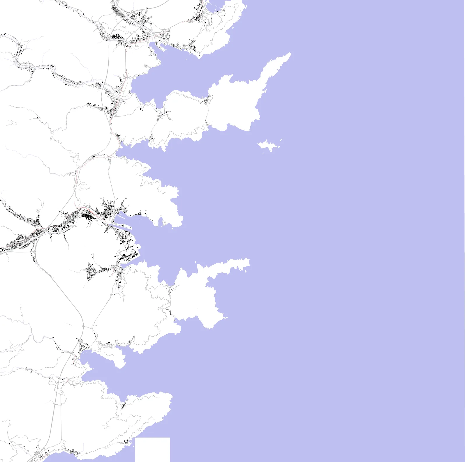 Kamaishi figure ground plan