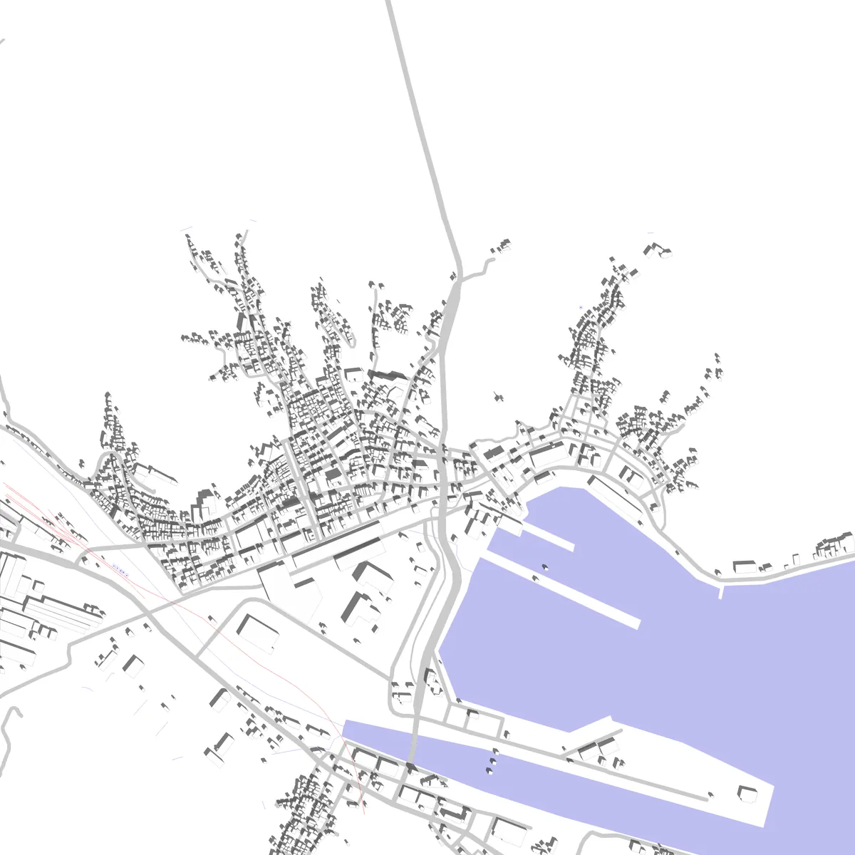 Kamaishi site plan (2.5 km)