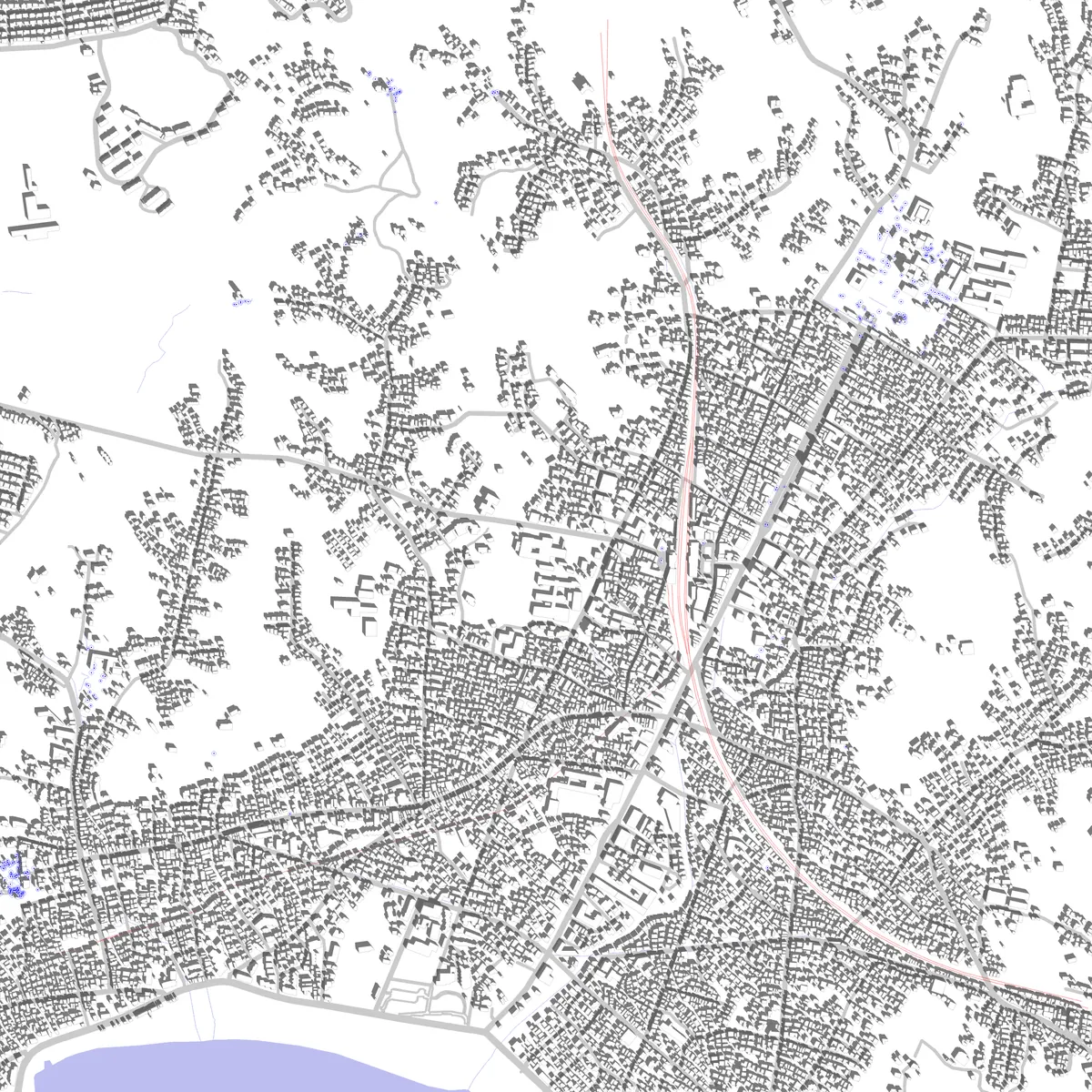 鎌倉 敷地図 (2.5 km)