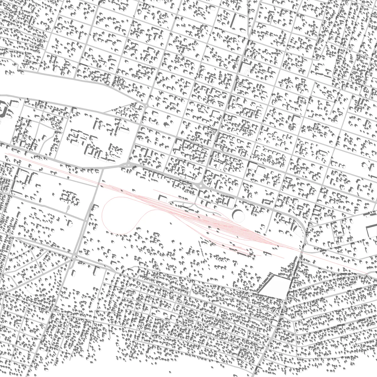 Kamina Lageplan (2,5 km)