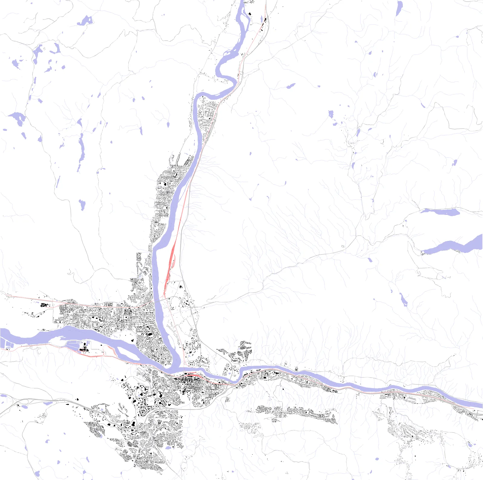 Kamloops figure ground plan