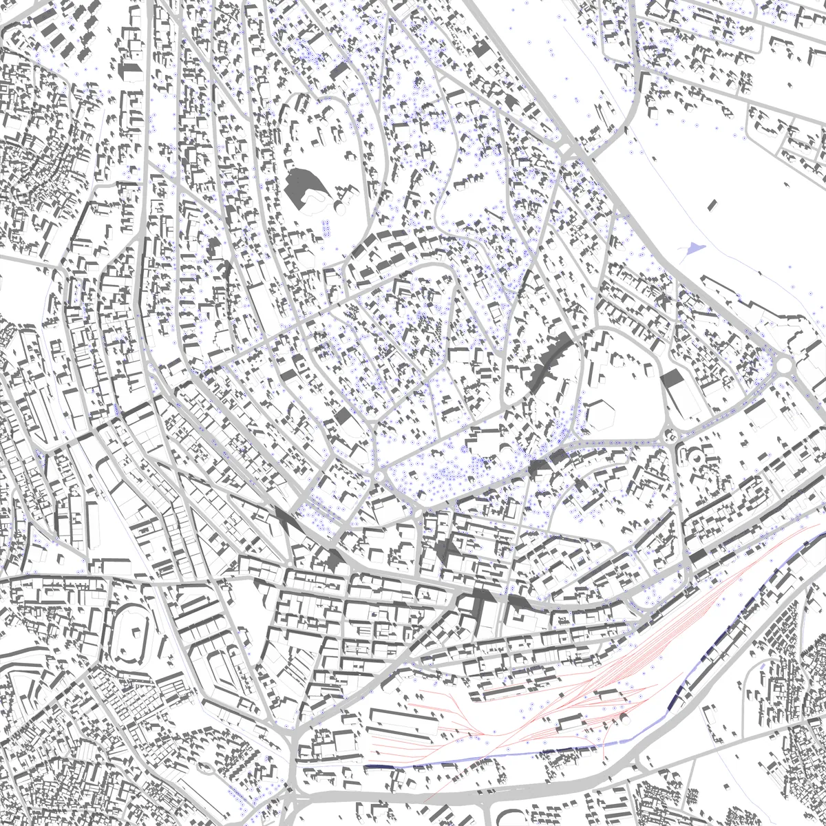Kampala Lageplan (2,5 km)