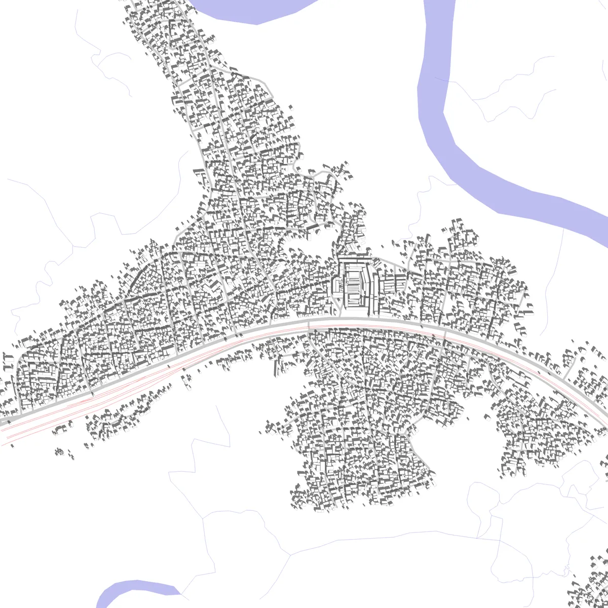 Kamsar Lageplan (2,5 km)