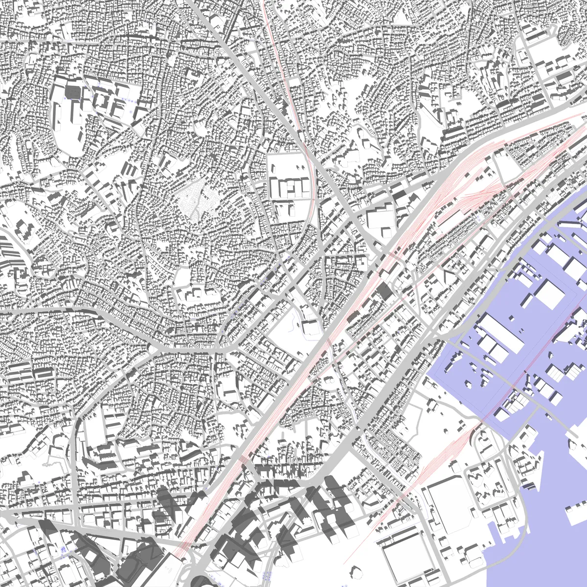Kanagawa-ku site plan (2.5 km)