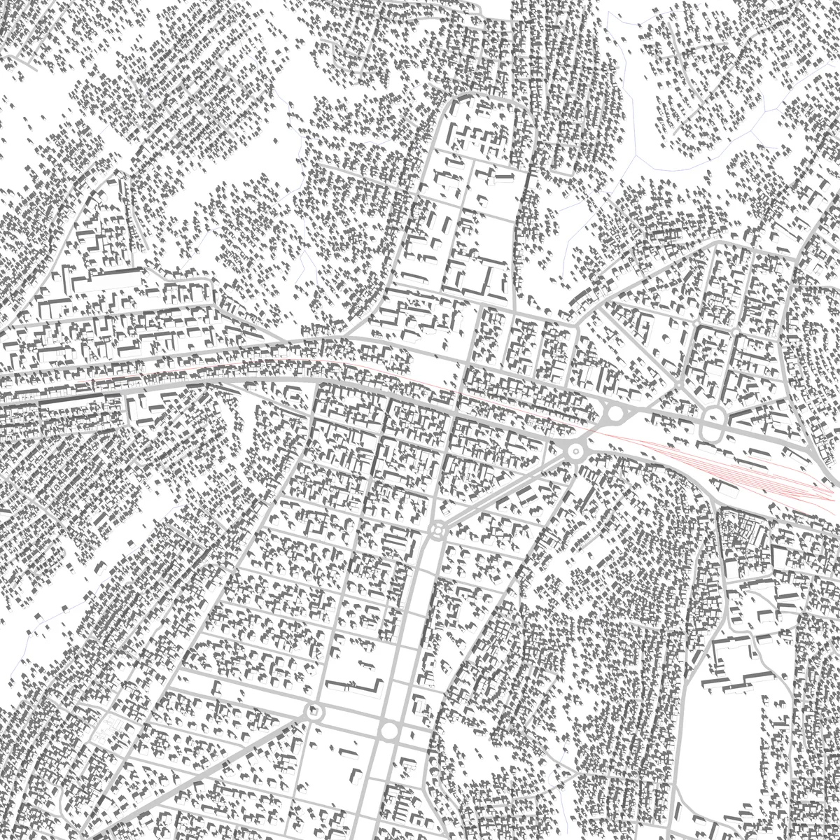 Kananga Lageplan (2,5 km)