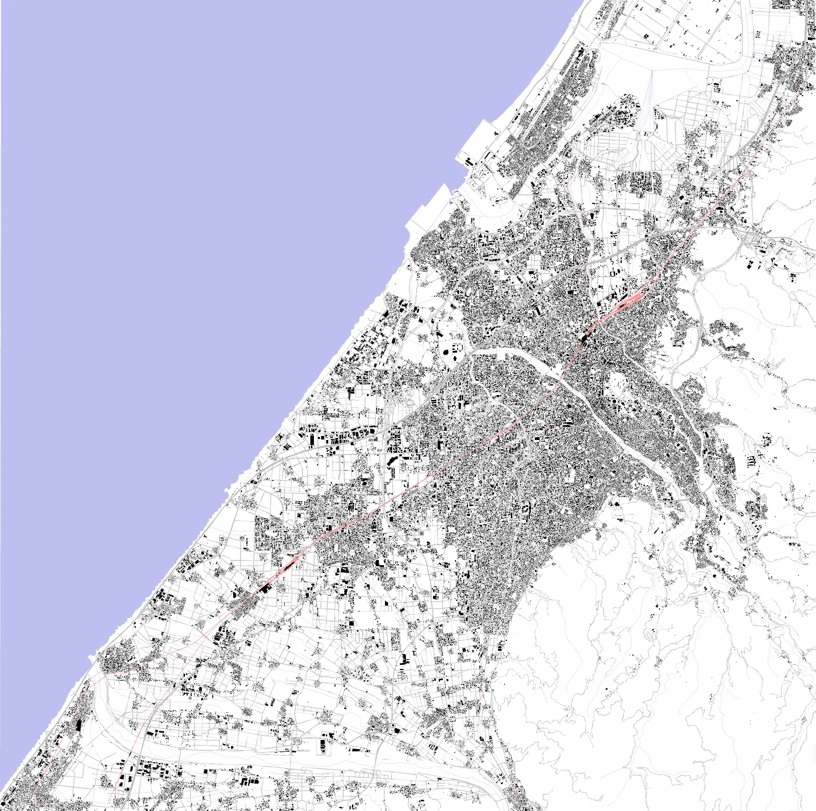 Kanazawa Schwarzplan