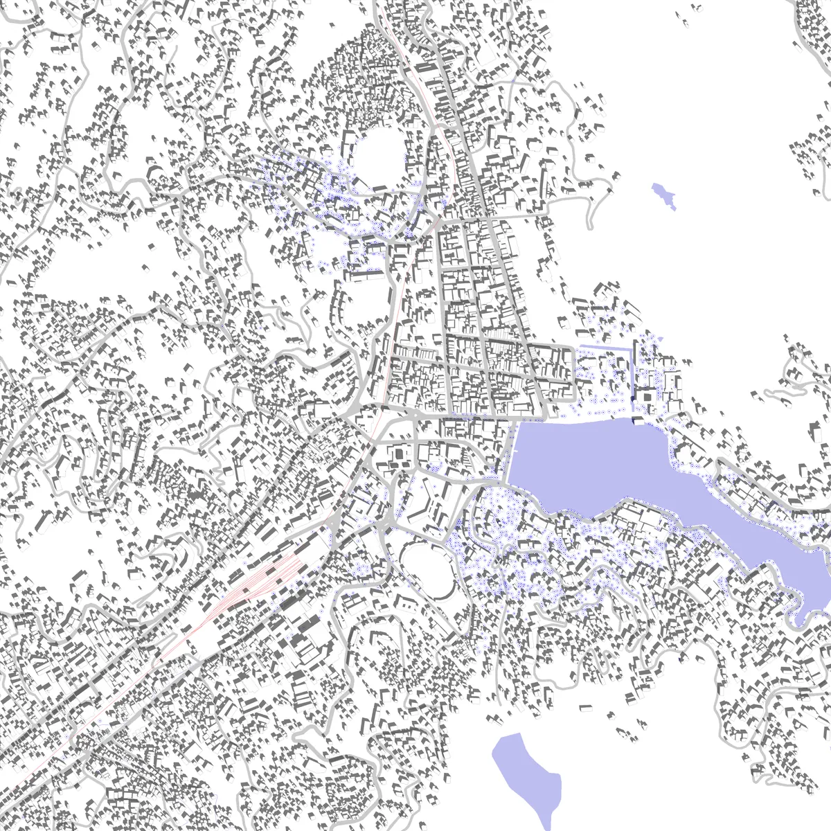 Kandy Lageplan (2,5 km)
