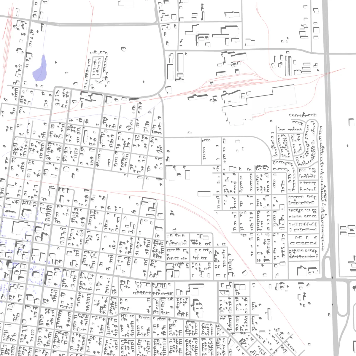 Kankakee Lageplan (2,5 km)