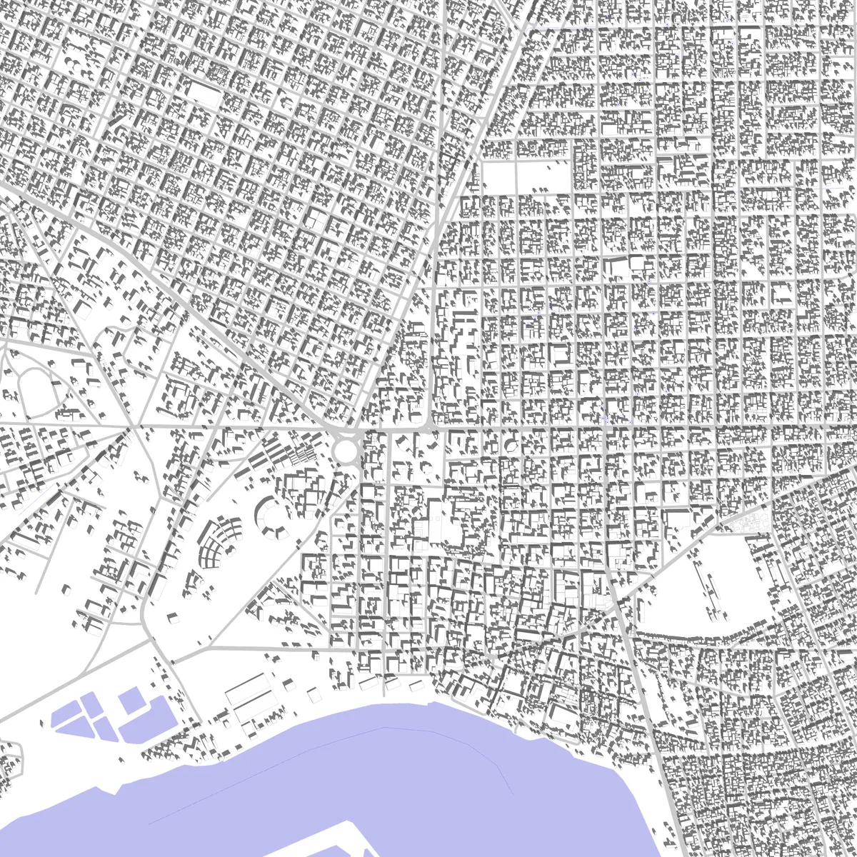Kaolack Lageplan (2,5 km)