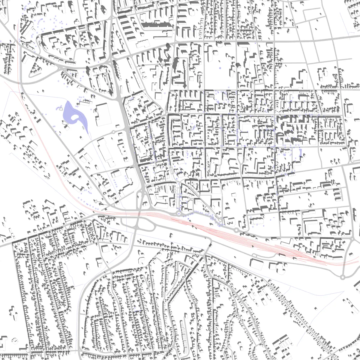 Kaposvár Lageplan (2,5 km)