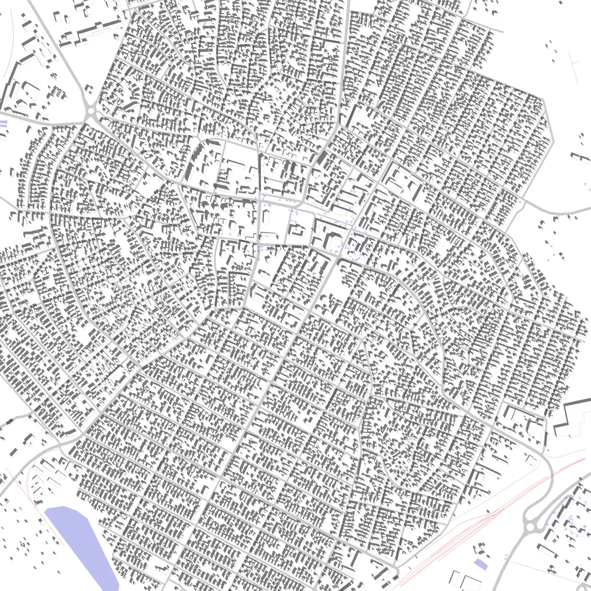 Karcag Lageplan (2,5 km)