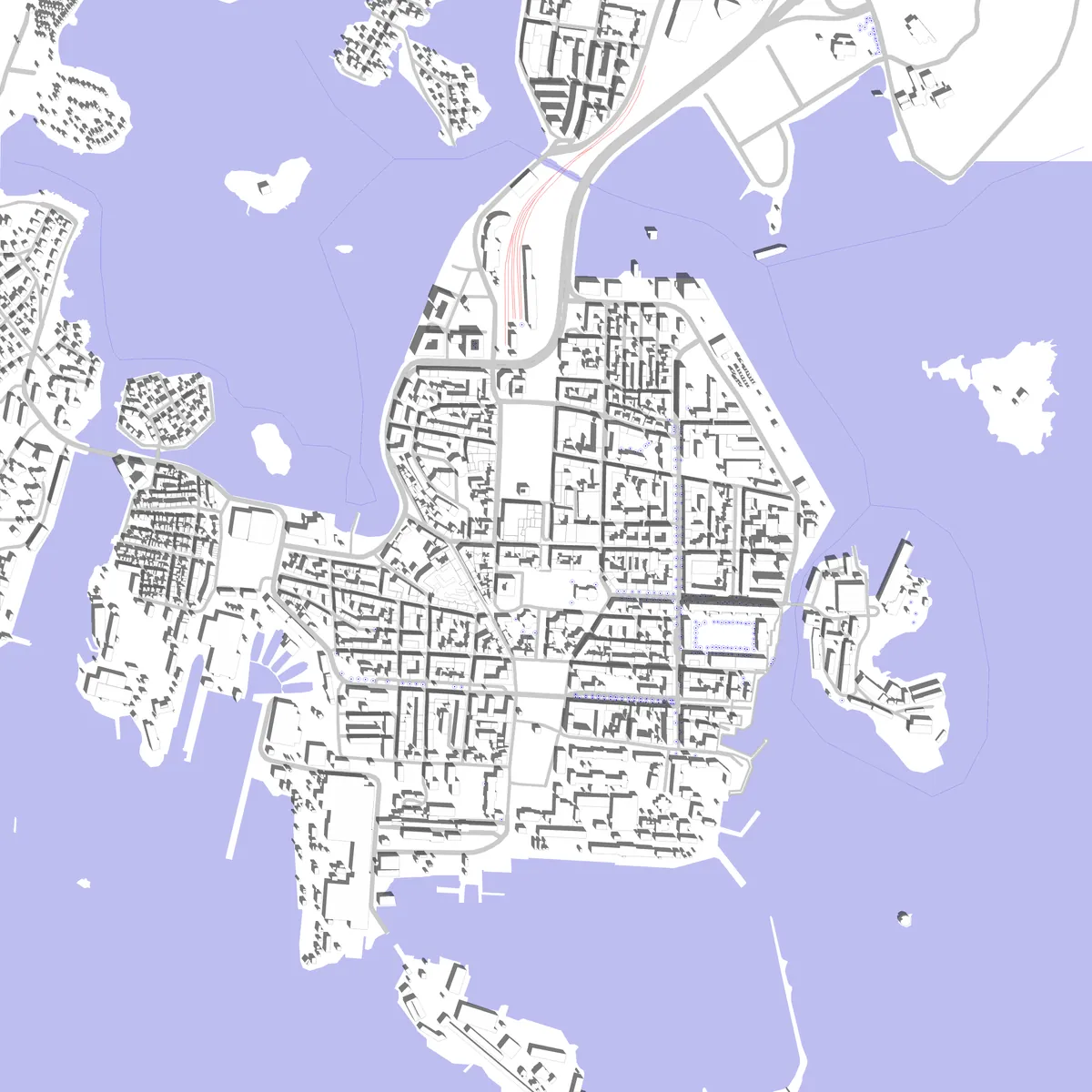 Karlskrona Lageplan (2,5 km)