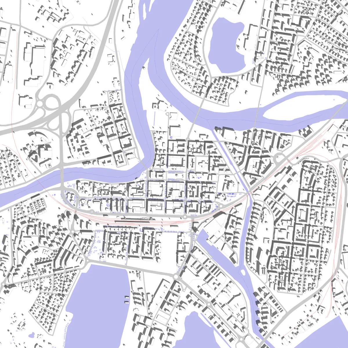 Karlstad Lageplan (2,5 km)