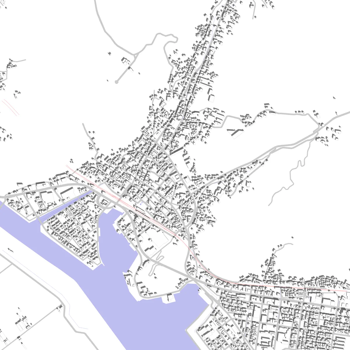 Kasaoka site plan (2.5 km)