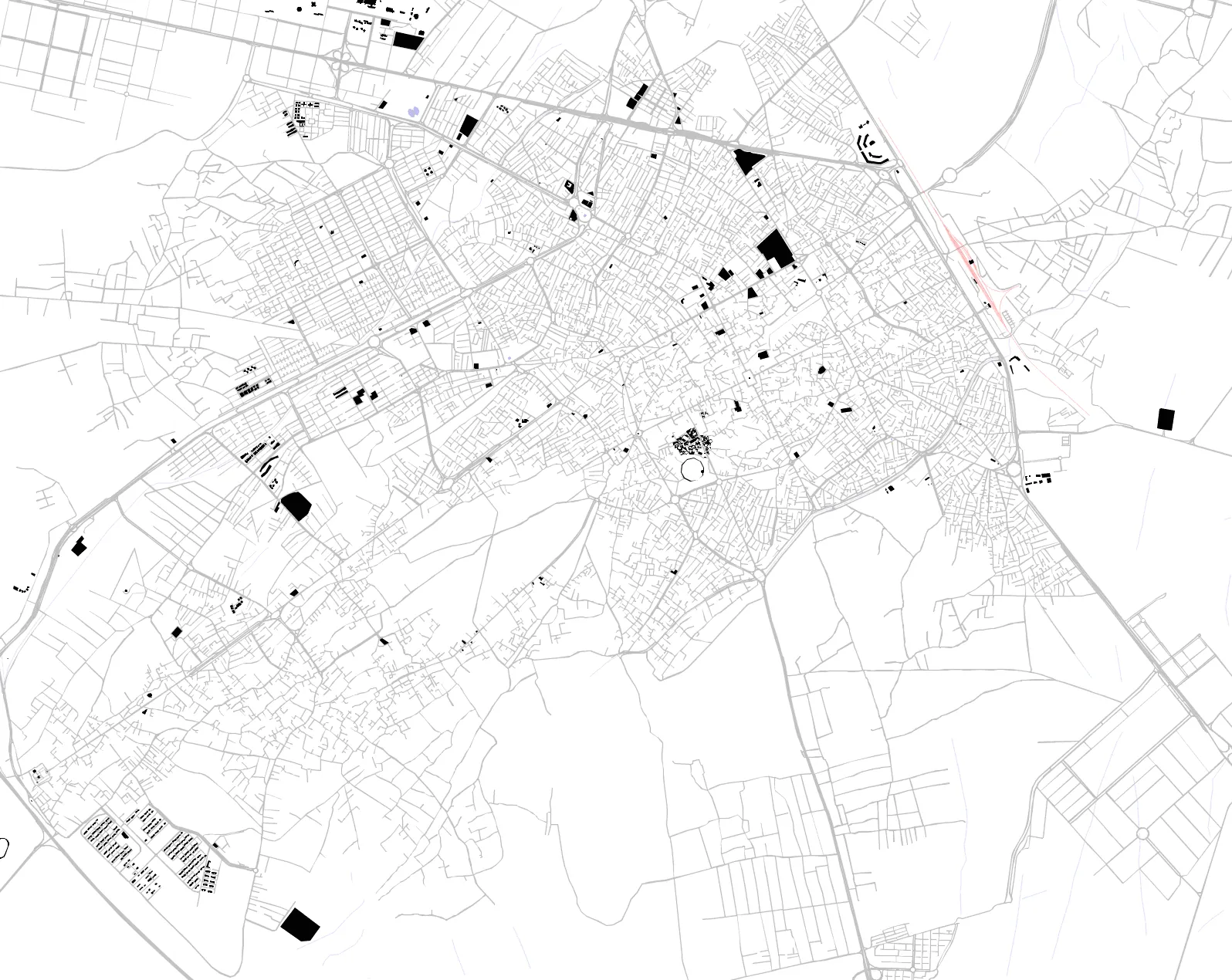 Kashan figure ground plan