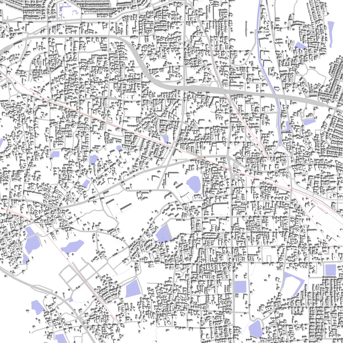Kashiba Lageplan (2,5 km)