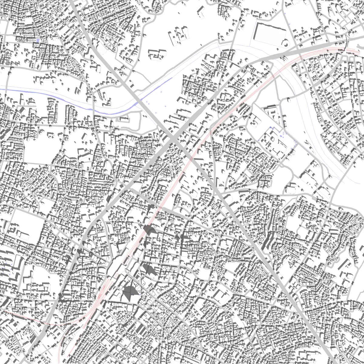 柏 敷地図 (2.5 km)