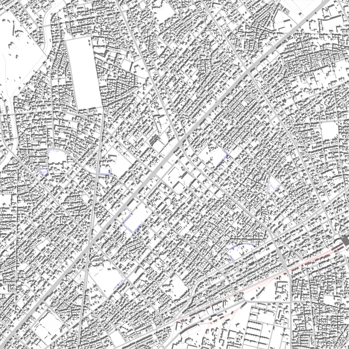 Kasugai Lageplan (2,5 km)